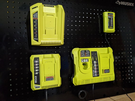 Ryobi 40v OP400 Pegboard Mount for Lithium Ion Battery Charger
