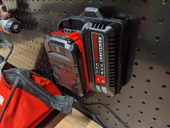 Craftsman V20 Pegboard Mount for Lithium Ion Battery Charger 20v Max Etsy
