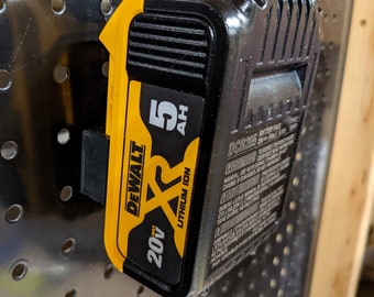 Dewalt 20v Battery Pegboard Mount for Lithium-Ion Batteries
