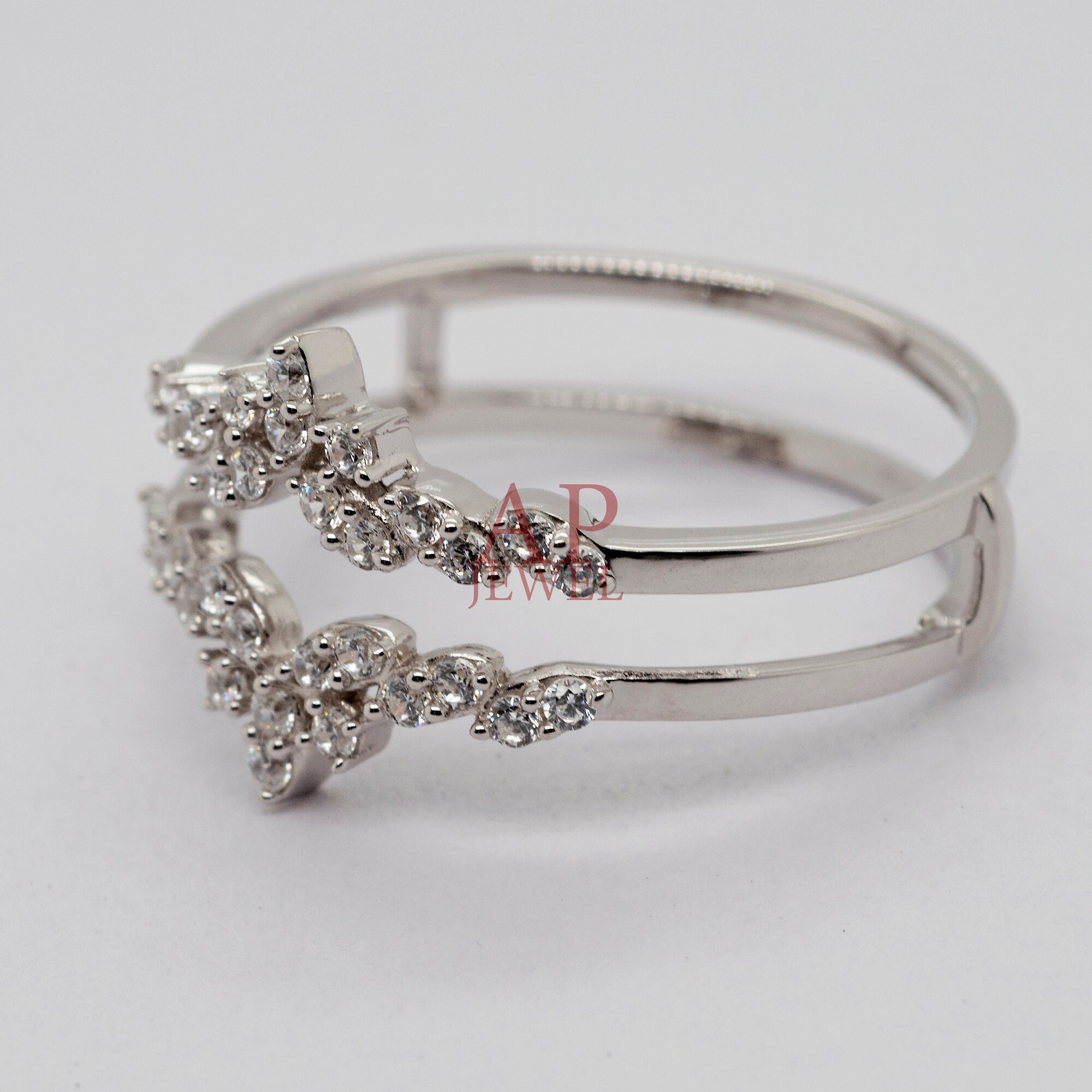 Cubic Zirconia & Moissanite Diamond Casual Ring Enhancer Etsy