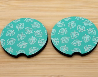 Animal Crossing inspired Car Coasters Set of 2