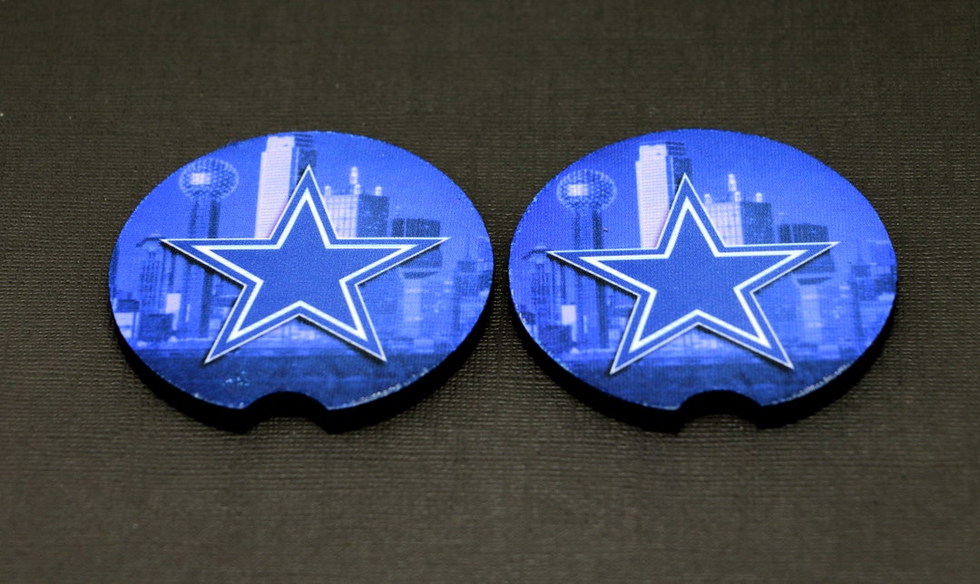 Dallas Cowboys Car Coasters Set of 2 Etsy