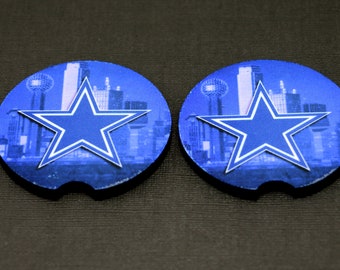 Dallas Cowboys  Car Coasters Set of 2