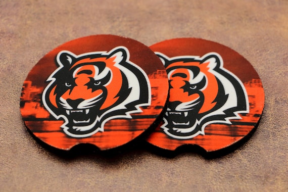 Cincinnati Bengals Car Coasters Set of 2