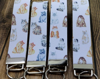 Cat Key Fob Wristlet | Ragdoll Wristlet | Maine Coon Gift