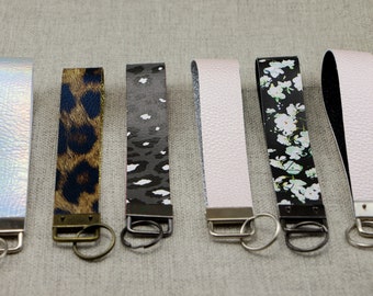 Key Fob Wristlet | Faux Leather Wristlet