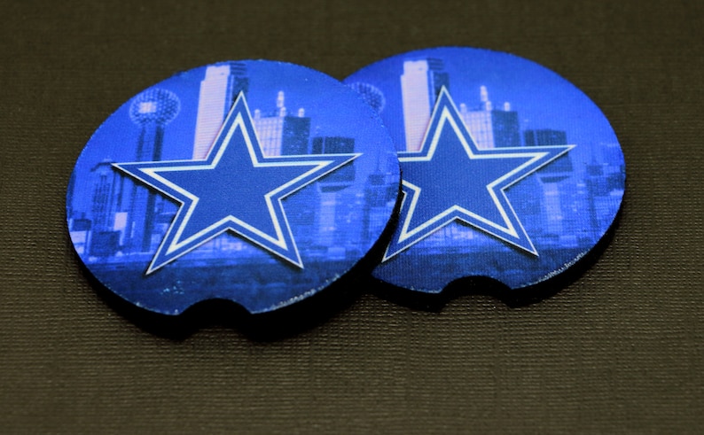 Dallas Cowboys Car Coasters Set of 2 - Etsy