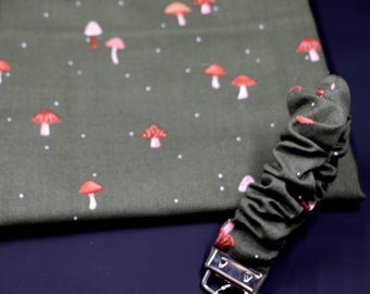 Scrunchie Mushroom Key Fob Wristlet | Cottage Core Wristlet