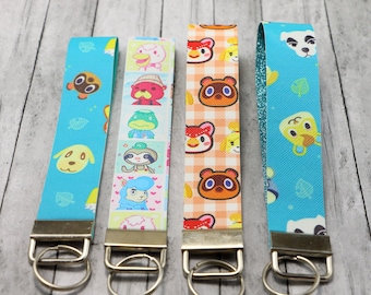 Animal Crossing villager Key Fob Wristlets