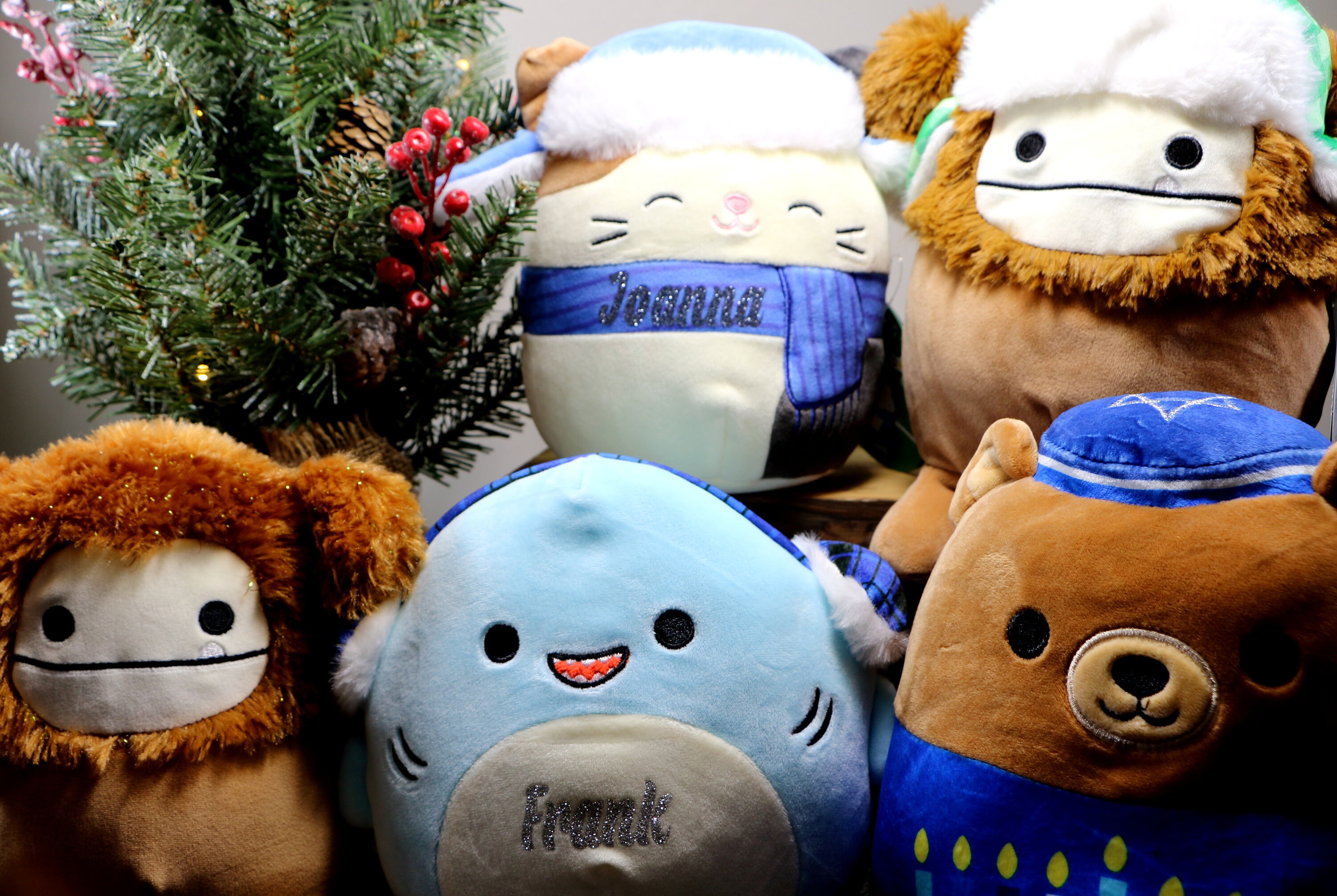 Squishmallows Blue Christmas Seasonal Decor