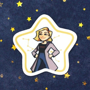 13th Doctor | Doctor Who Clear Sticker | 2.5 INCH