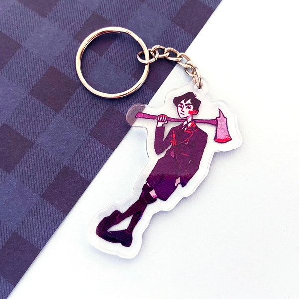 Number Five Umbrella Academy Keychain | 2.5 INCH Acrylic keychain double sided charm accessory