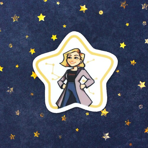 13th Doctor | Doctor Who Clear Sticker | 2.5 INCH