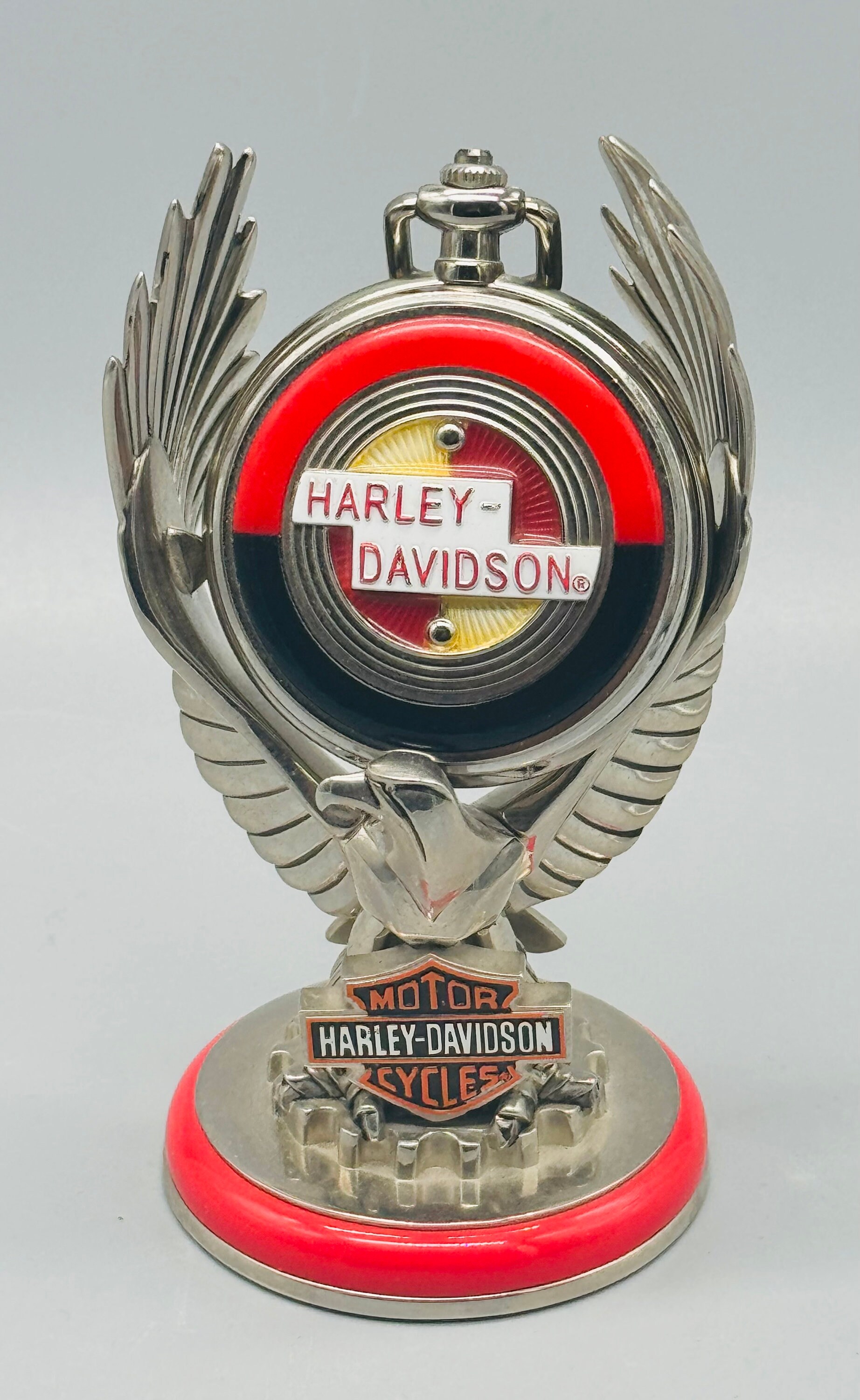 Harley Davidson Vintage Pocket Watch and Caddy. Authenticity Certificte Etsy