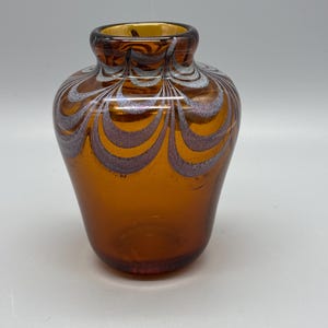 Vintage MCM Studio Art Pottery signerad Obrion 7”
