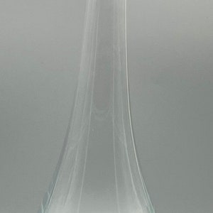 Vtg Viking Glass 14&quot; Swung Glass Vase Satin Floral Petal Base