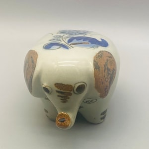 Vintage 1970s Ken Edwards El Palomar Mexican Tonala Art Pottery Elephant