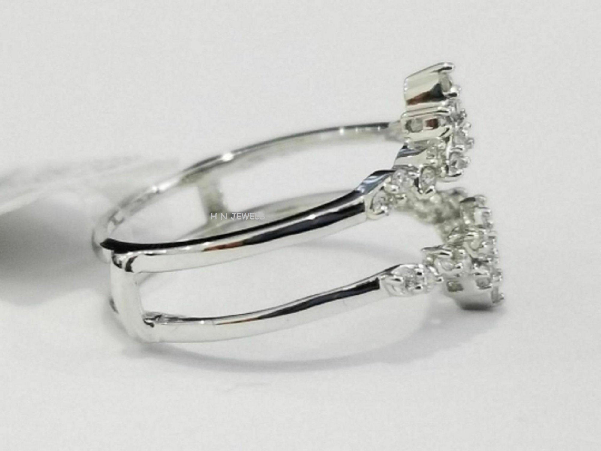 Solitaire Enhancer Marquise 1.00 ct Simulated Diamond Ring Etsy