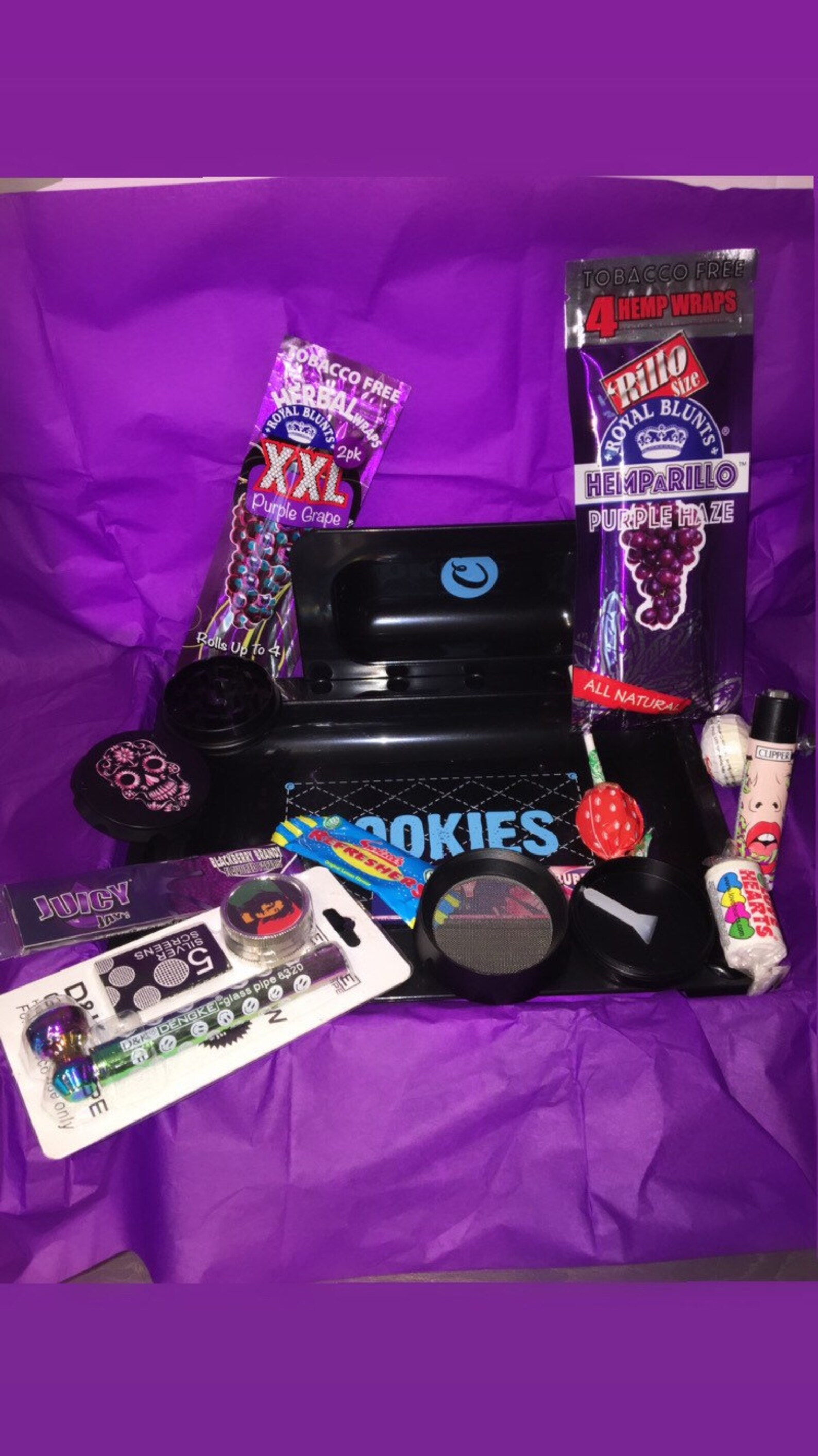 RAW Rolling Smoking TRAY Set Smokers Hamper Gift Set Kit Etsy