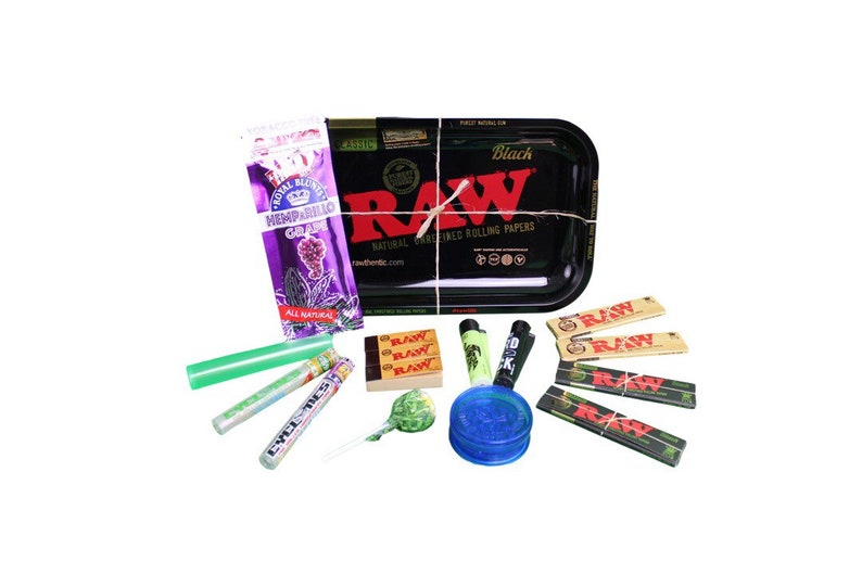 RAW Rolling Smoking TRAY Set Smokers Hamper Gift Set Kit Etsy