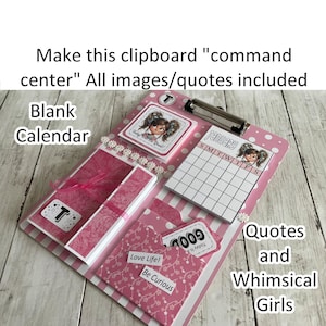 DIY Clipboard Planner Tutorial: Calendar, Sticky Notes, Pockets (Digital Download)