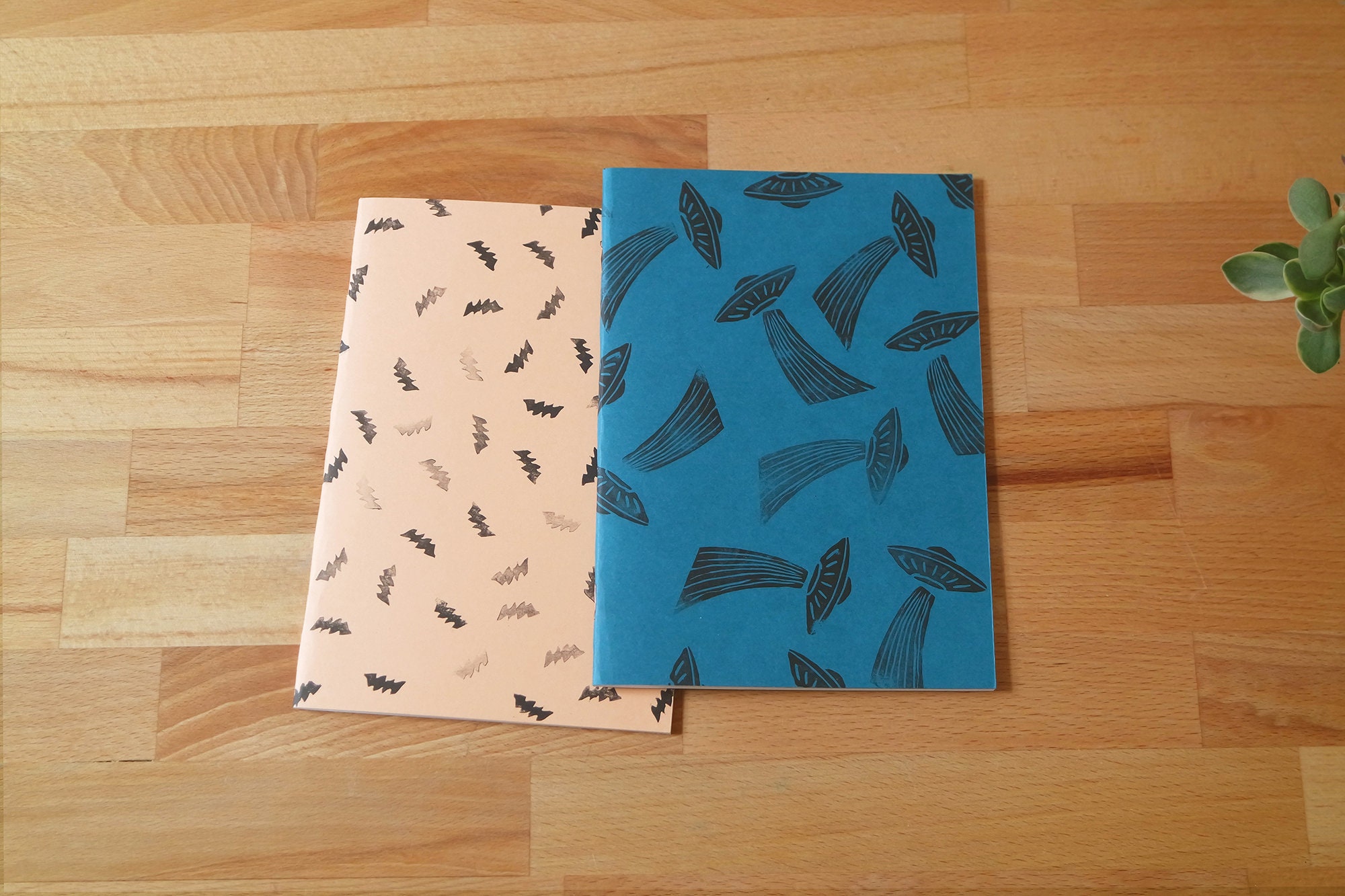 A5 Notebook with cardboard cover printed/sprinkled/ & 56 Etsy