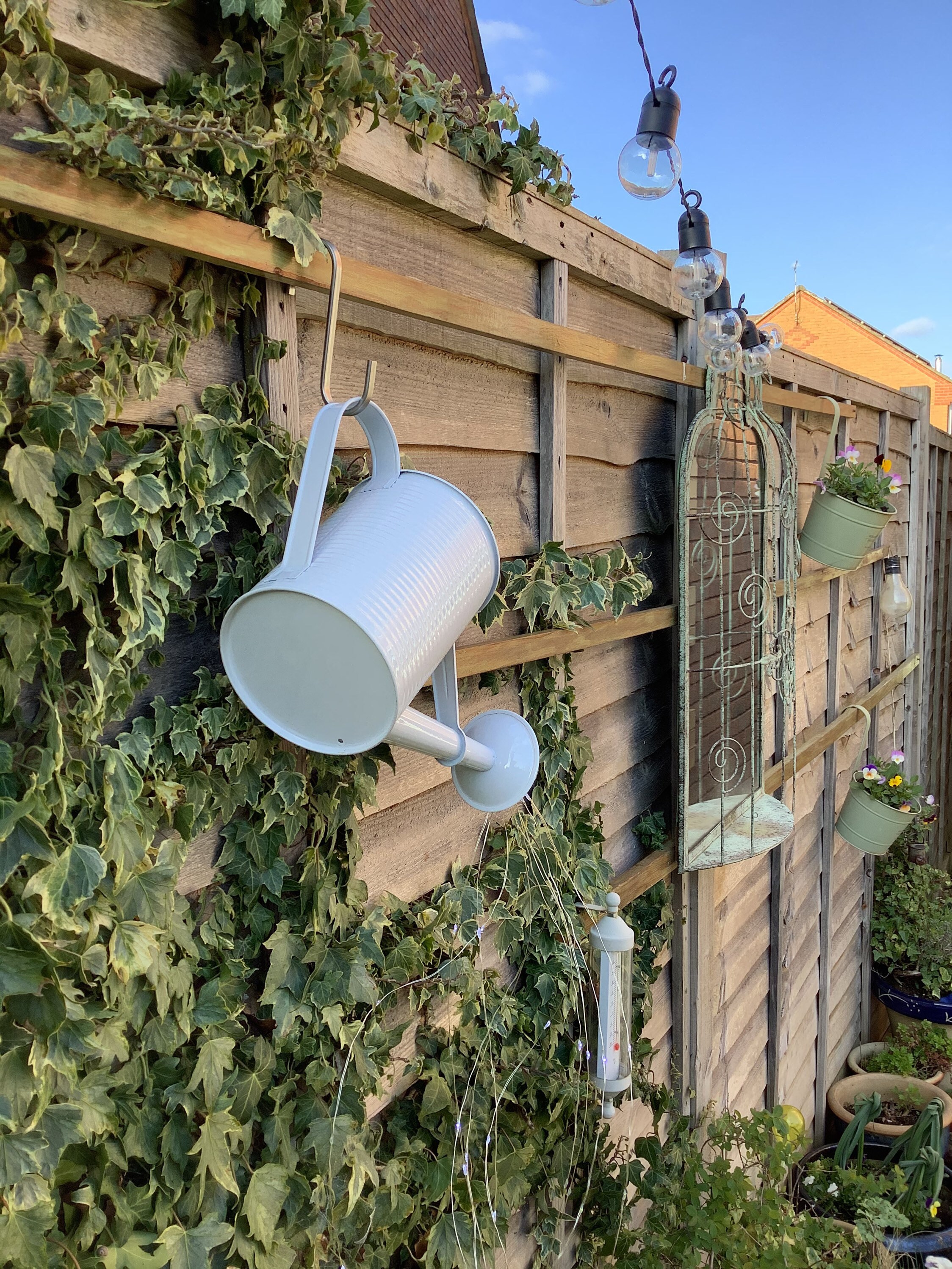 WATERING CAN FEATURE with waterfall fairylights Etsy