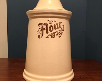 Pfaltzgraff Villa Floral 11 Flour Canister Jar Discontinued Pattern Rare Find