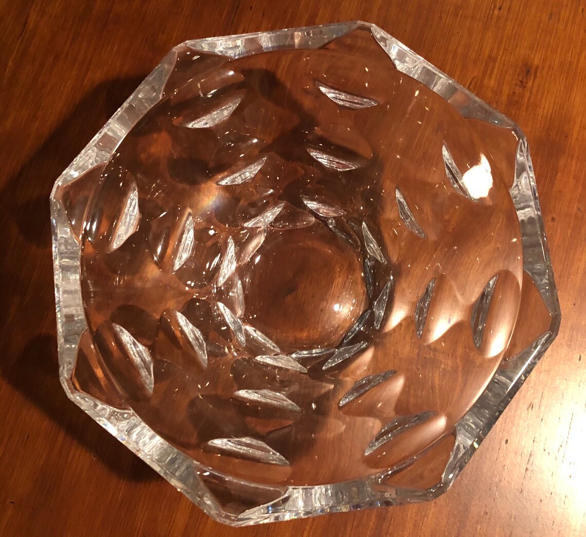 Heavy 24 Leaded Crystal Bowl Etsy