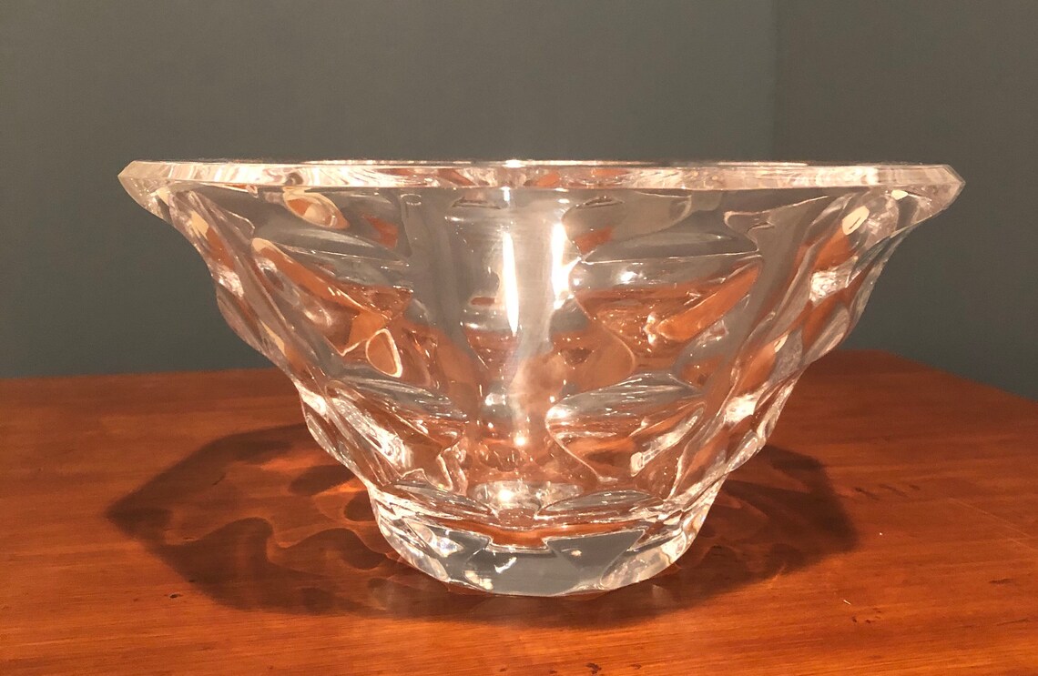 Heavy 24 Leaded Crystal Bowl Etsy