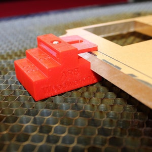Laser Stock Elevated Hold Down for Steel Honeycomb Bed | Up to Half Inch Thick Materials | Laser Material Clamp