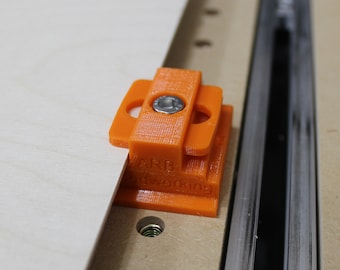 Laser Stock Elevated Hold Down for CNC Wasteboard | Metric or Standard Thickness Materials | Laser Material Clamp