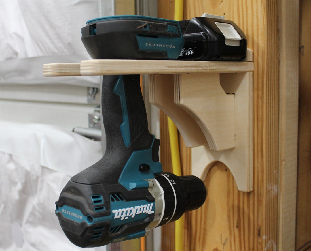 Drill/driver Mount Drill/driver Holder Wall Mounted Tool Holder Etsy