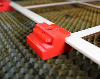 Laser Stock Elevated Hold Down for Steel Honeycomb Bed | Metric or Standard Thickness Materials | Laser Material Clamp