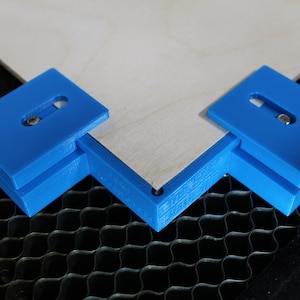 Laser Stock Elevated Corner Bracket for Steel Honeycomb Bed | Metric or Standard Thickness Materials | Laser Material Clamp