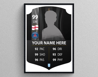 Personalised FIFA FUT Card | Copa Libertadores | FIFA Ultimate Team | gifts for players | gifts for teams | personalised print