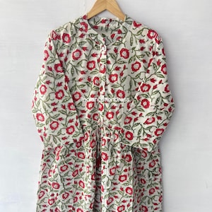 Cotton Indian Dress,Block Print Handmade Dress,Cotton Dress,Plus Size Dress,Circle And Sketer Dress,Long Gown Dress