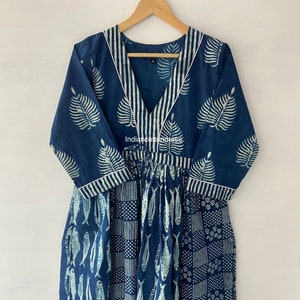 New Block print Dress,Indian Cotton Dress,NooWork,Cotton Indian Dress,Handblock Print Dress,Indian Block Print,Indian Dress,Hand Print Dress