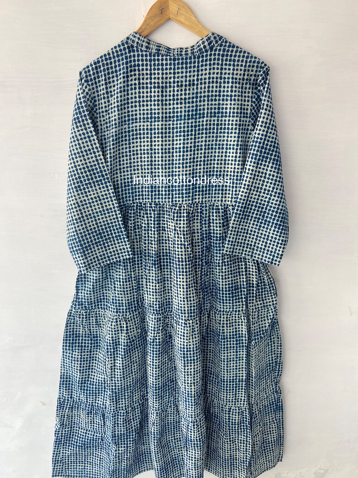 Cotton Dress Summer Cotton Dress Hand Block Print Dress Gifts for Her