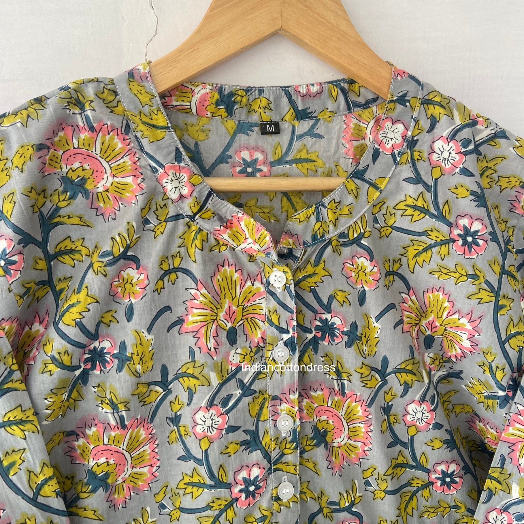 Amaya Hand Block Print Cotton Spaghetti Dress