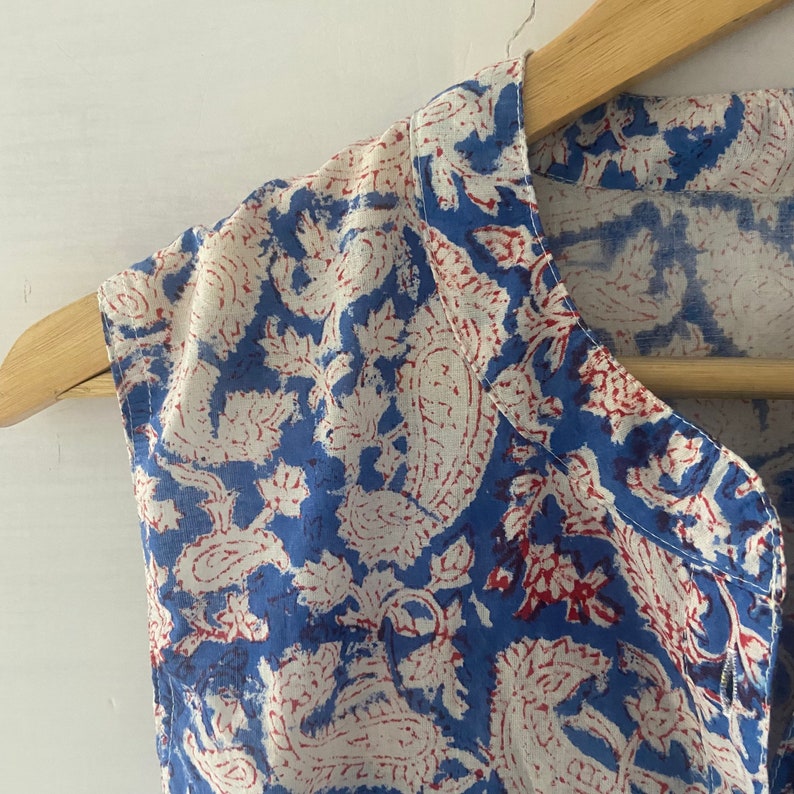 Block Print Dress,indian Cotton Dress,paisley,cotton Indian Dress