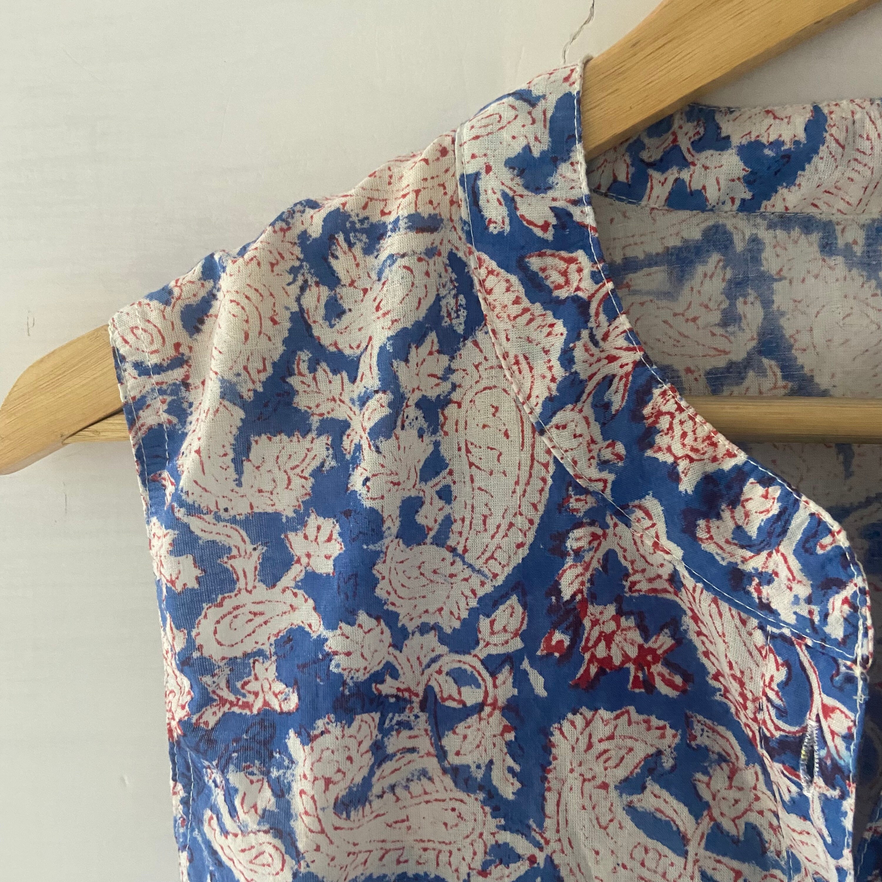 Block Print Dress,indian Cotton Dress,paisley,cotton Indian Dress