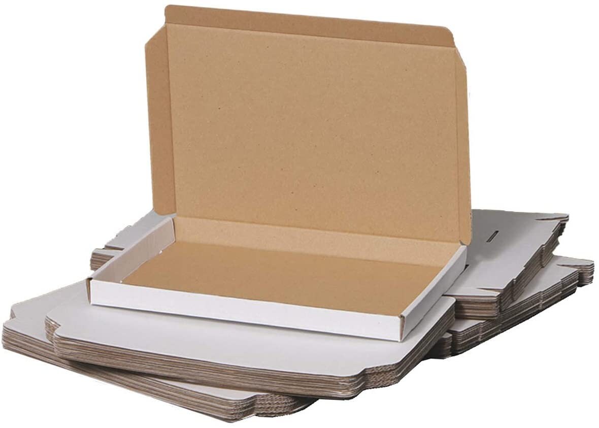 A4 Large Letter Boxes Packaging Boxes Brown / White Etsy