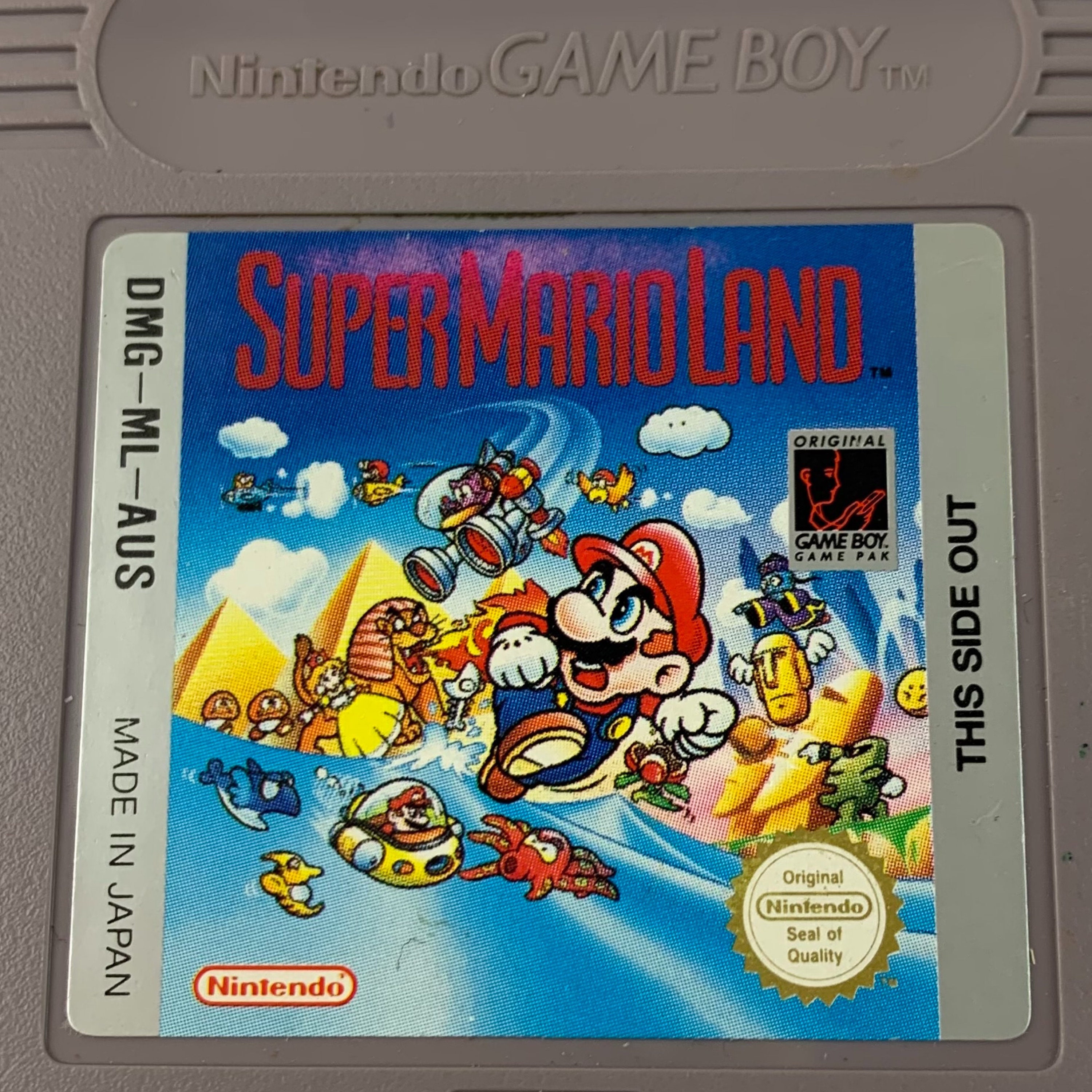 Super Mario Land 1980's Nintendo Game Boy Video Game Cartridge DMG