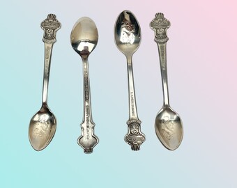 Rolex | Vintage Set of 4 Spoons | Stamped Rolex Lucerne Bucherer