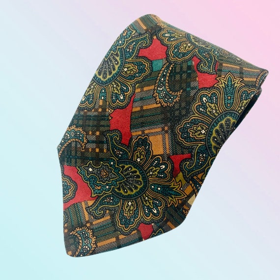 Oroton | 1970's | Vintage Necktie | Paisley Tie |… - image 4