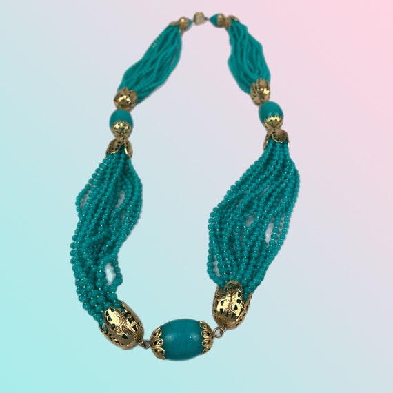 Hong Kong | 1950's | Statement Necklace | Multi S… - image 10