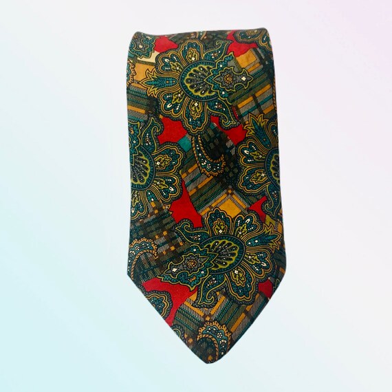 Oroton | 1970's | Vintage Necktie | Paisley Tie |… - image 3
