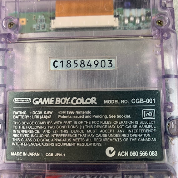Nintendo | Game Boy Color Console | 1998 | CGB-001