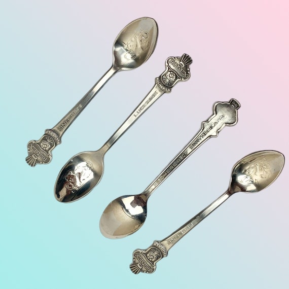 Rolex | Vintage Set of 4 Spoons | Stamped Rolex Lu